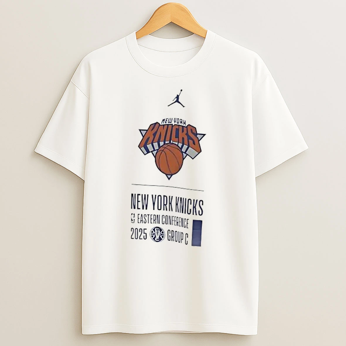 New York Knicks Eastern Conference 2025 Group C Logo T Shirts