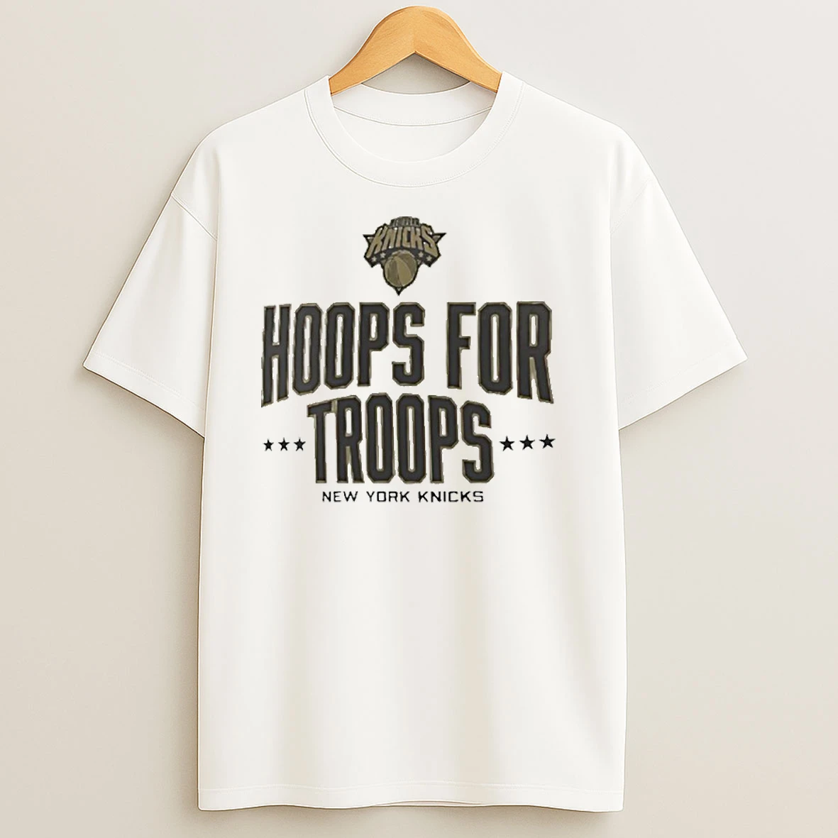 New York Knicks Hoops For Troops T Shirts
