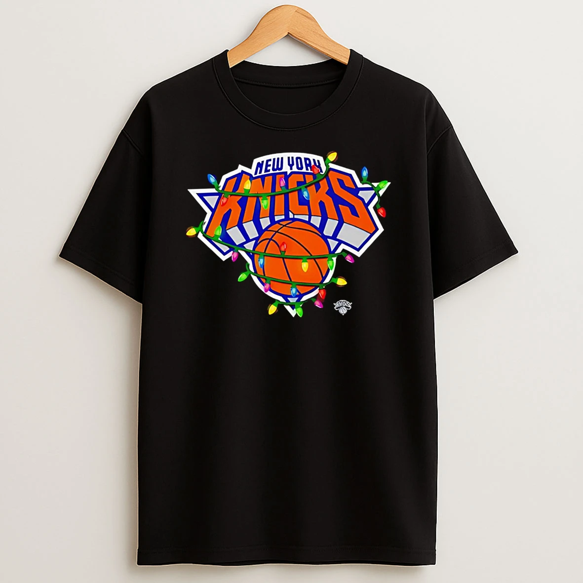 New York Knicks Logo Lights Merry Christmas Shirts