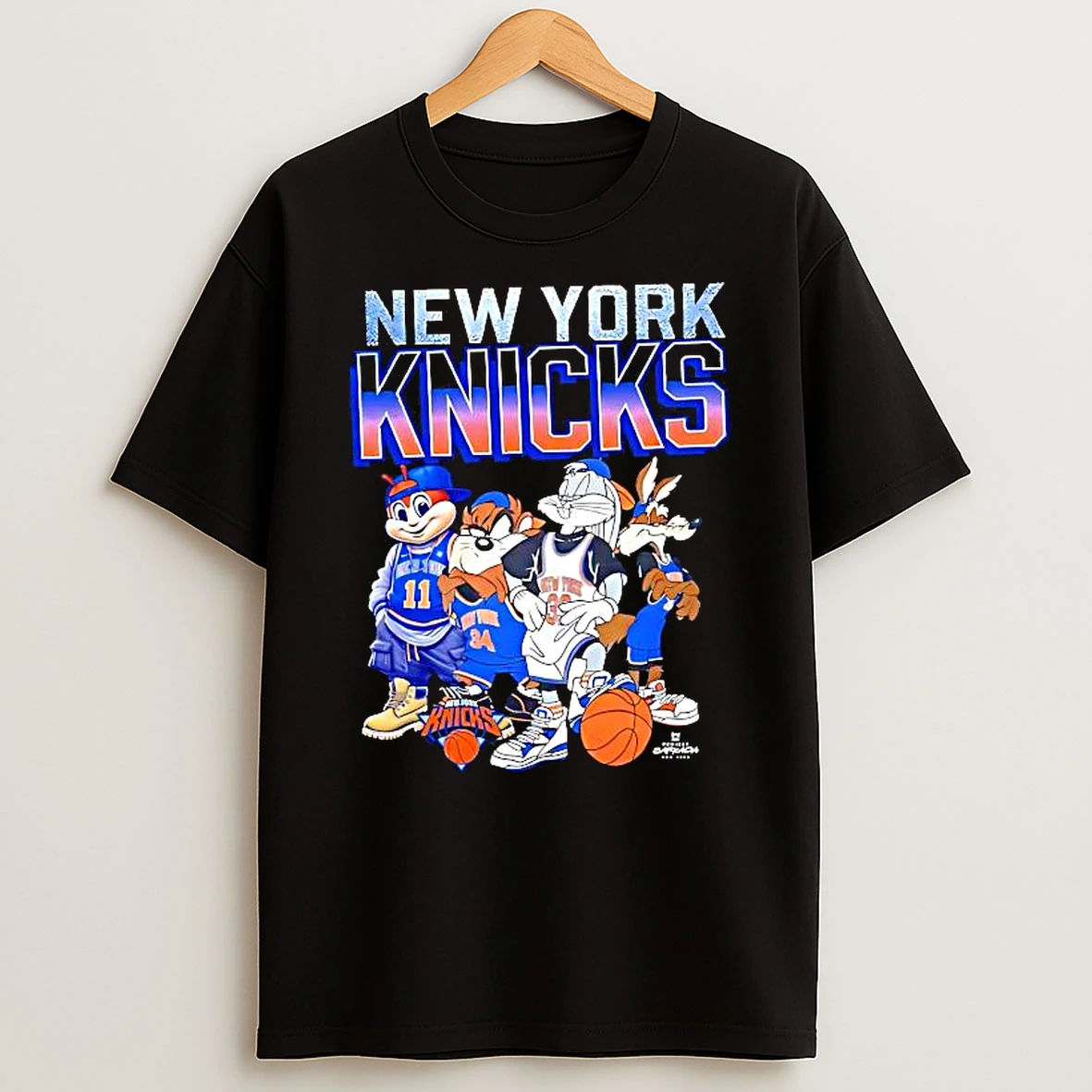 New York Knicks Nba X Looney Tunes Characters Jerseys Graphic Shirts