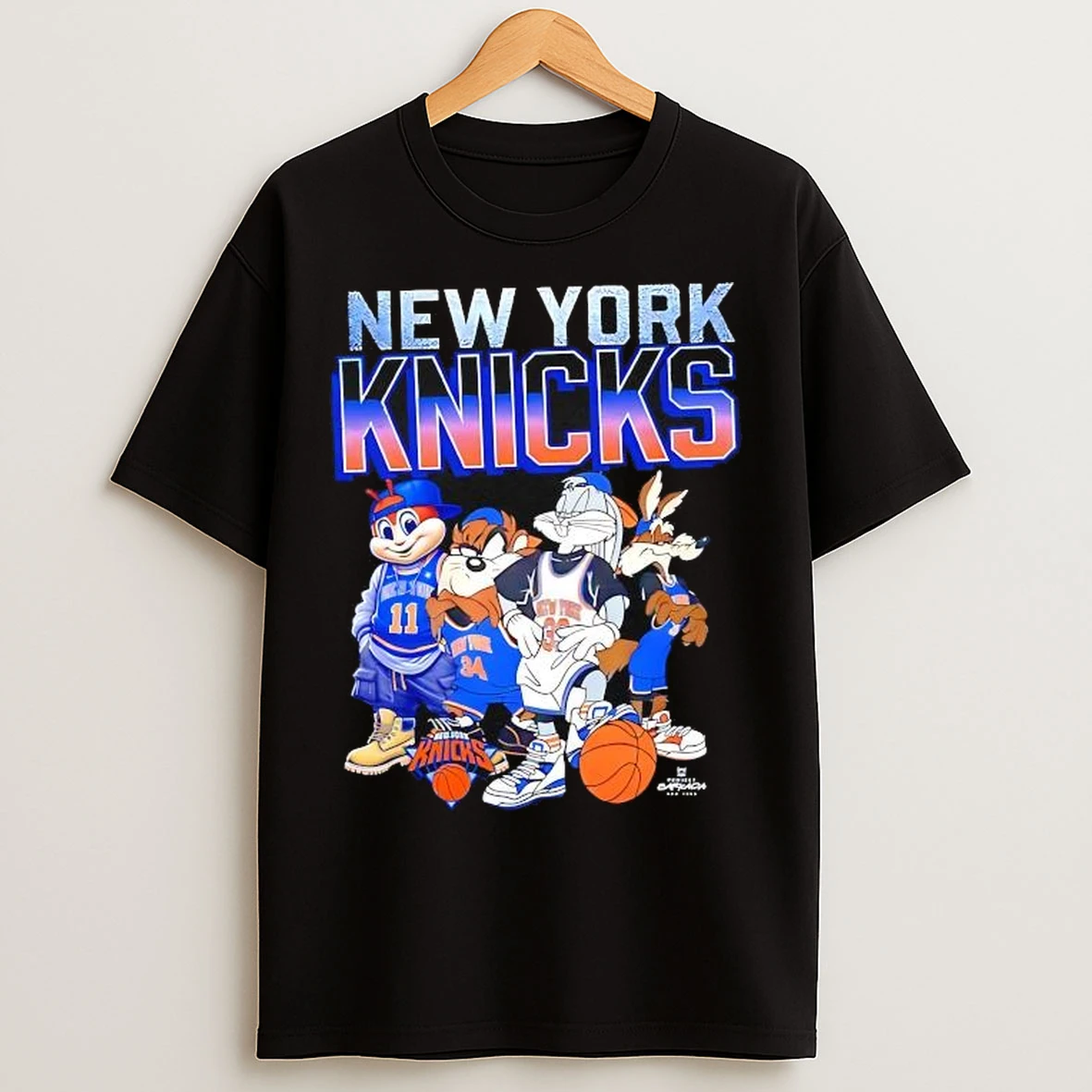 New York Knicks Nba X Looney Tunes Characters Jerseys Graphic T Shirts
