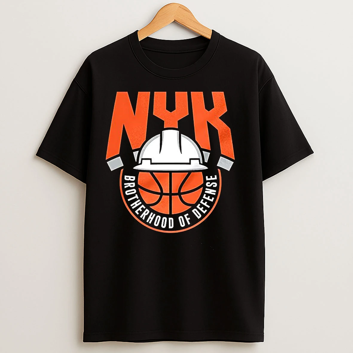 New York Knicks Basketball Brotherhood Of Defense Logo T Shirts