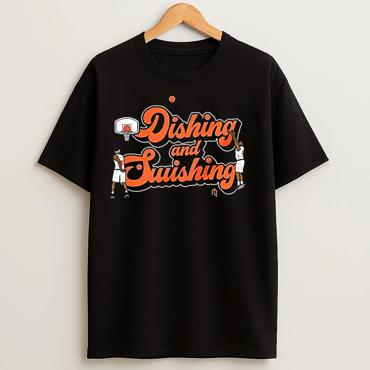 New York Knicks Basketball Dishing And Swishing Graphic T Shirts