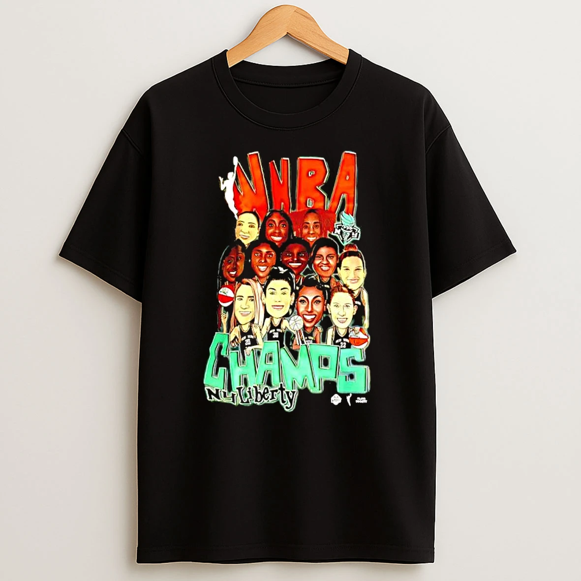 New York Liberty 2024 Wnba Finals Champions Graphic Shirts