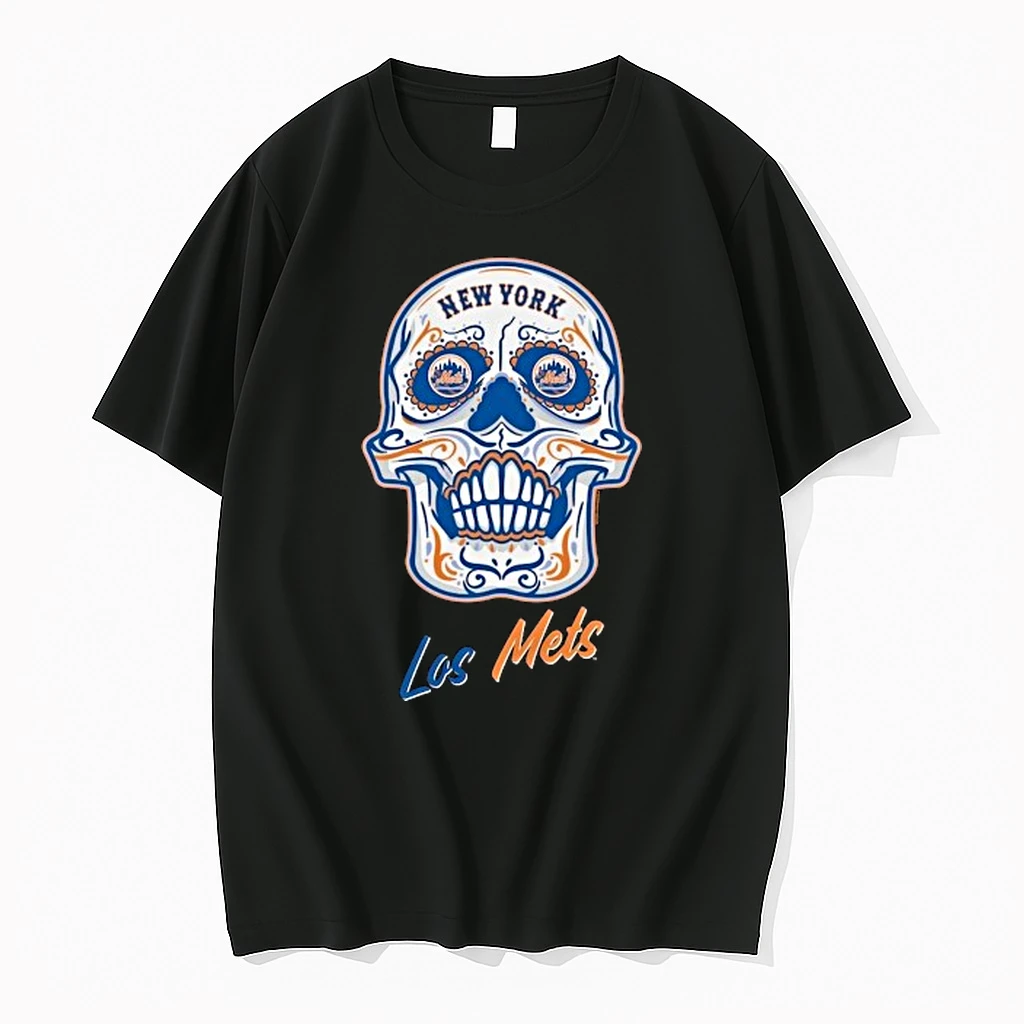 New York Mets Mitchell Ness Sugar Skull Boxy 2025 Shirts