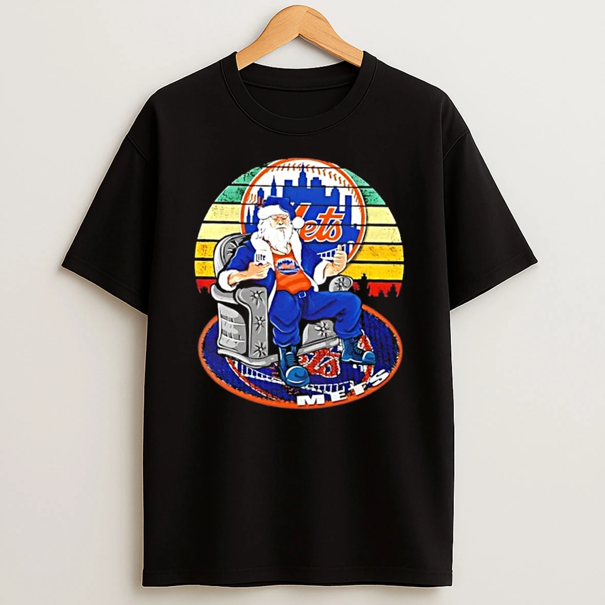 New York Mets X Santa Claus Christmas Vintage Shirts