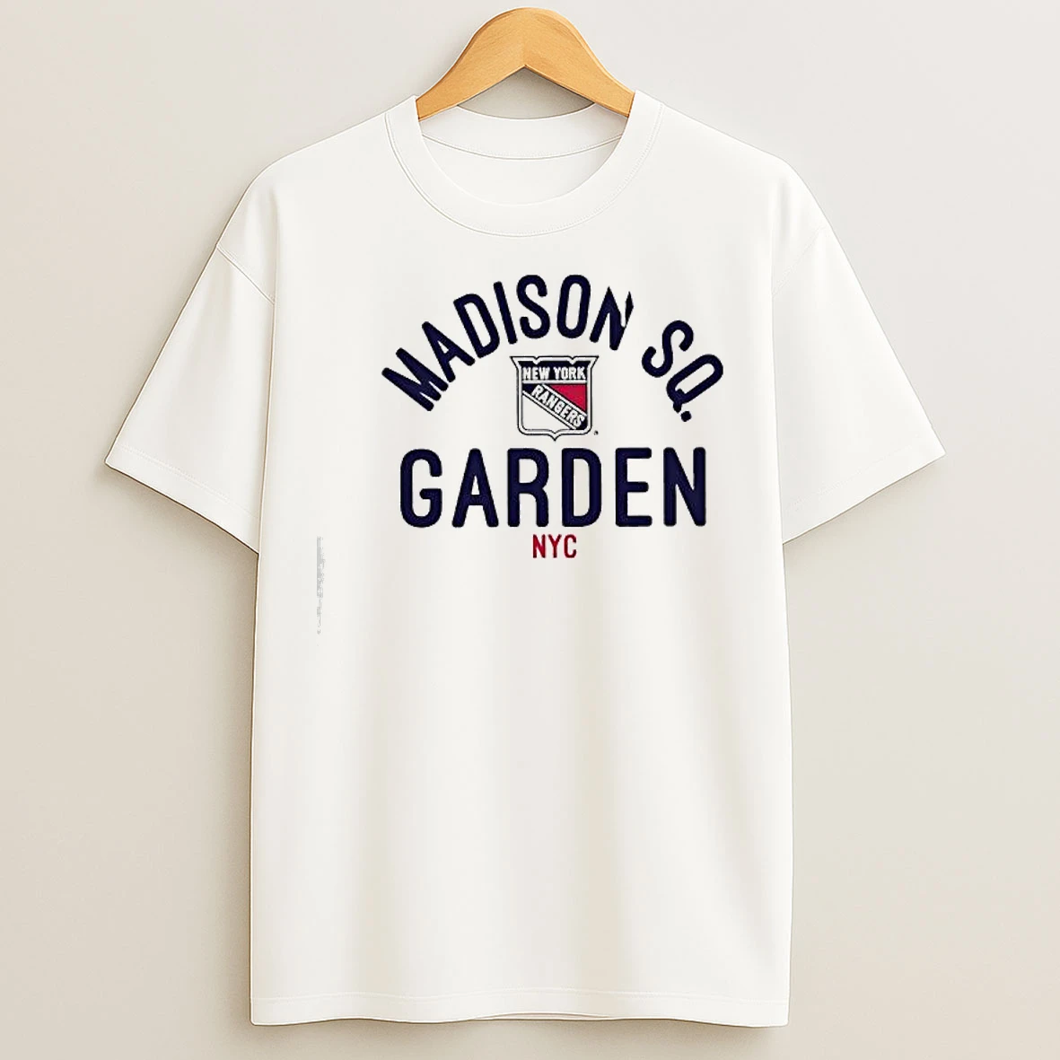 New York Rangers Madison Square Garden Nyc Logo T Shirts