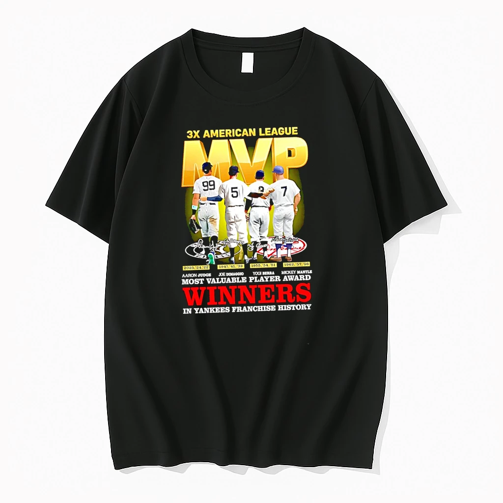 New York Yankees 3x American League Mvp Most Valuable Player Award Winners Shirts