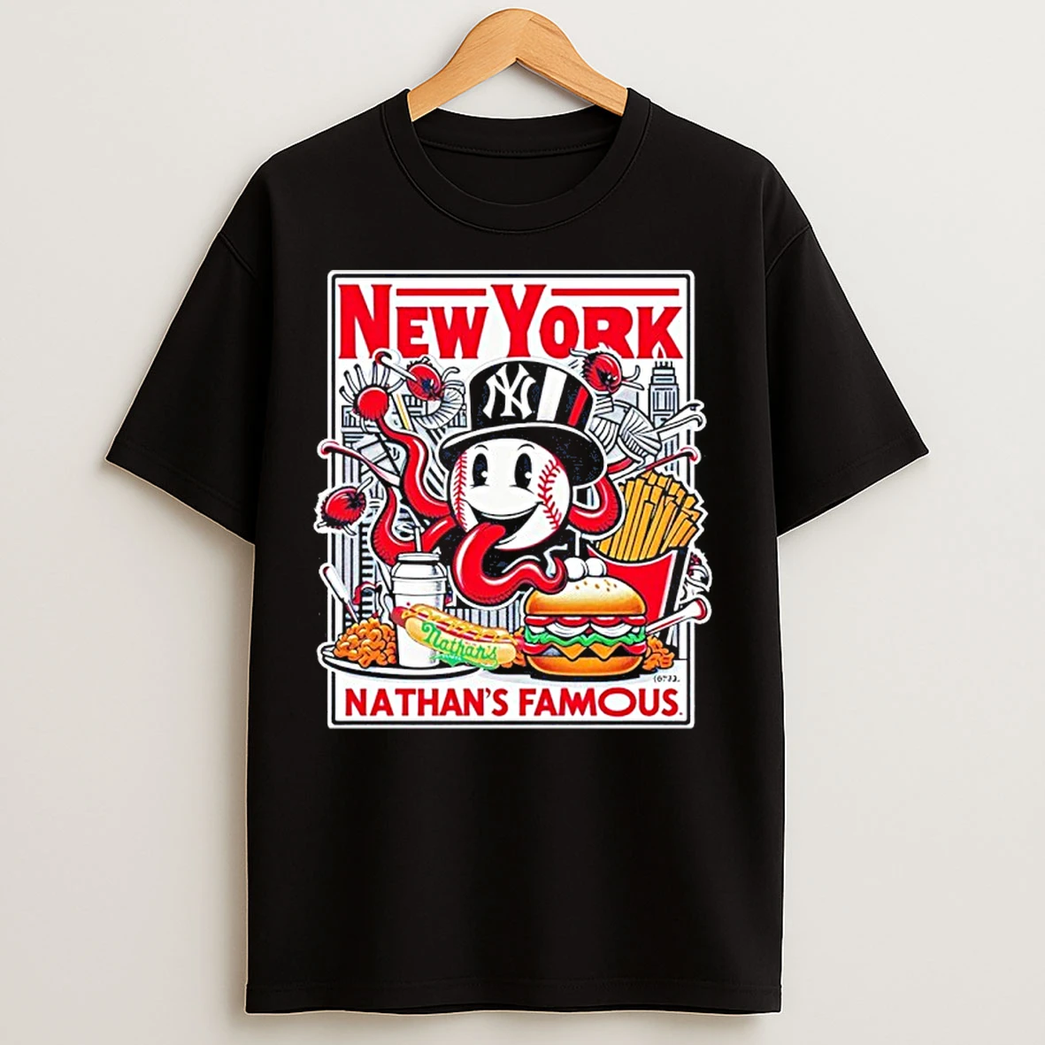 New York Yankees Nathans Famous T Shirts