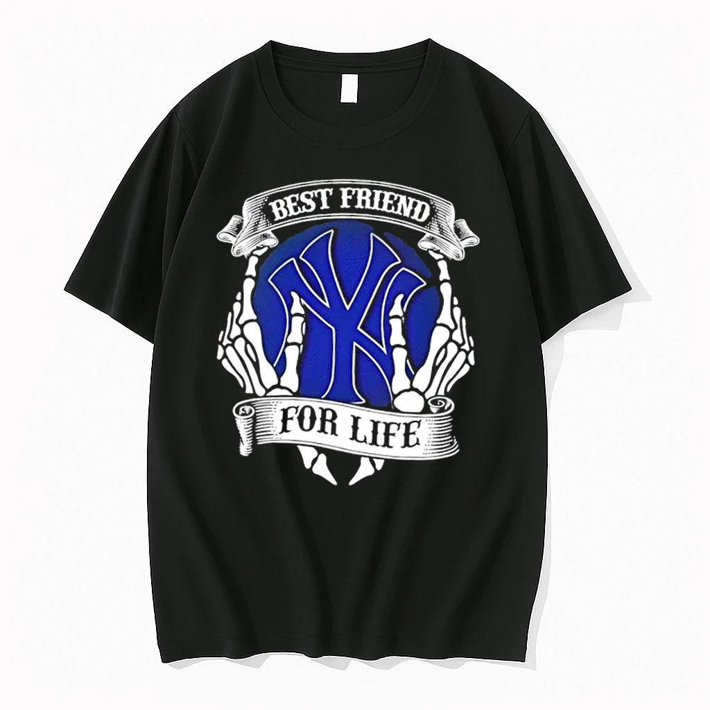 New York Yankees Baseball Best Friend For Life Hands Bones Shirts
