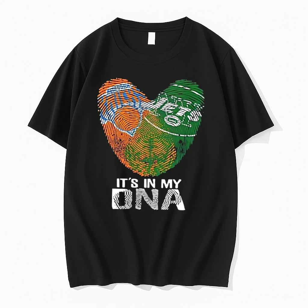 New York City Sports Knicks X Jets Its In My Dna Fingerprint Heart Shirts