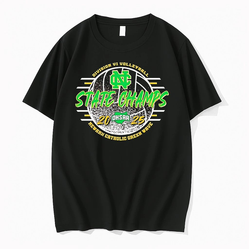 Newark Catholic Green Wave Ohsaa Division Vi Volleyball State Champions 2025 Shirts