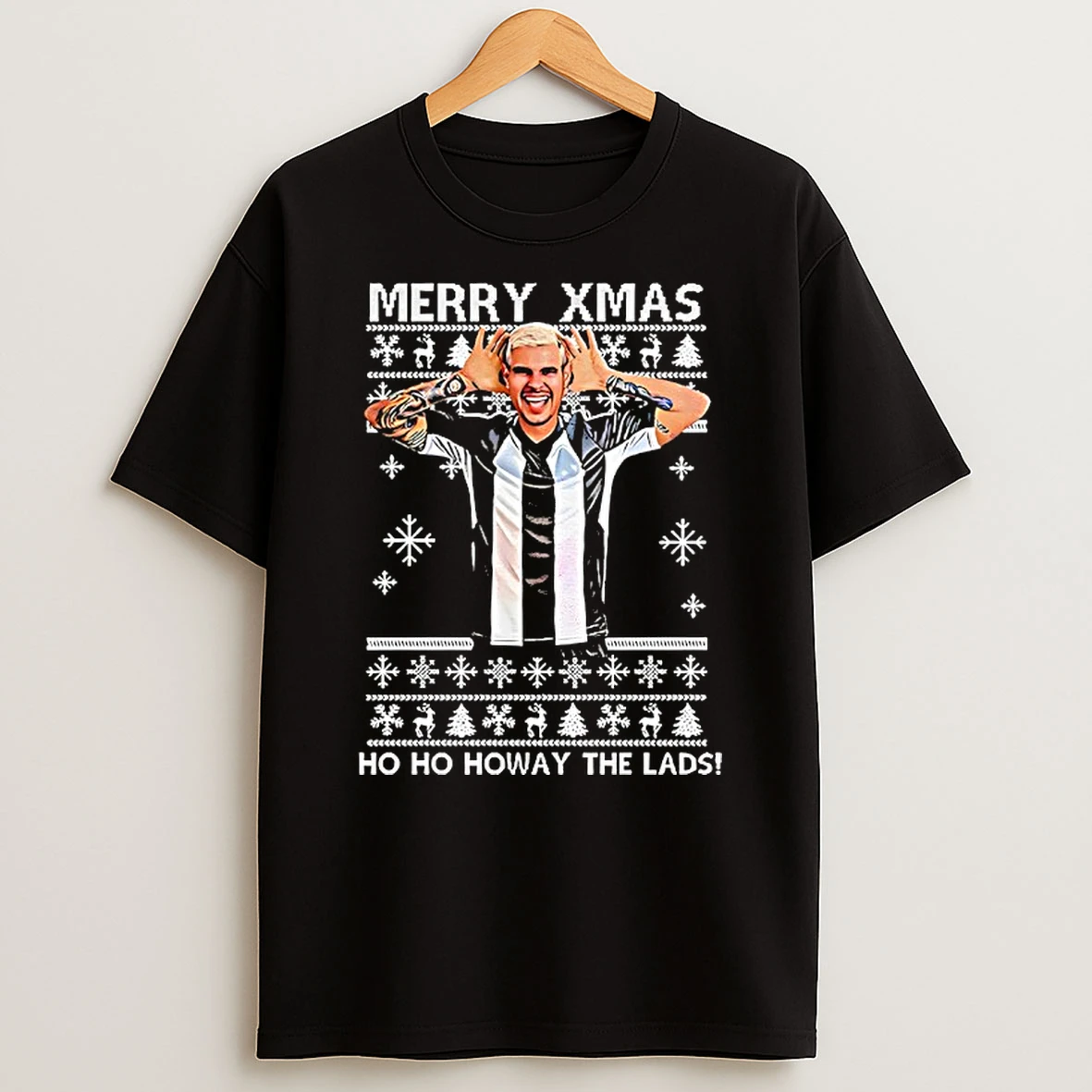 Newcastle Bruno Merry Xmas Ho Ho Howay The Lads Ugly Christmas Shirts