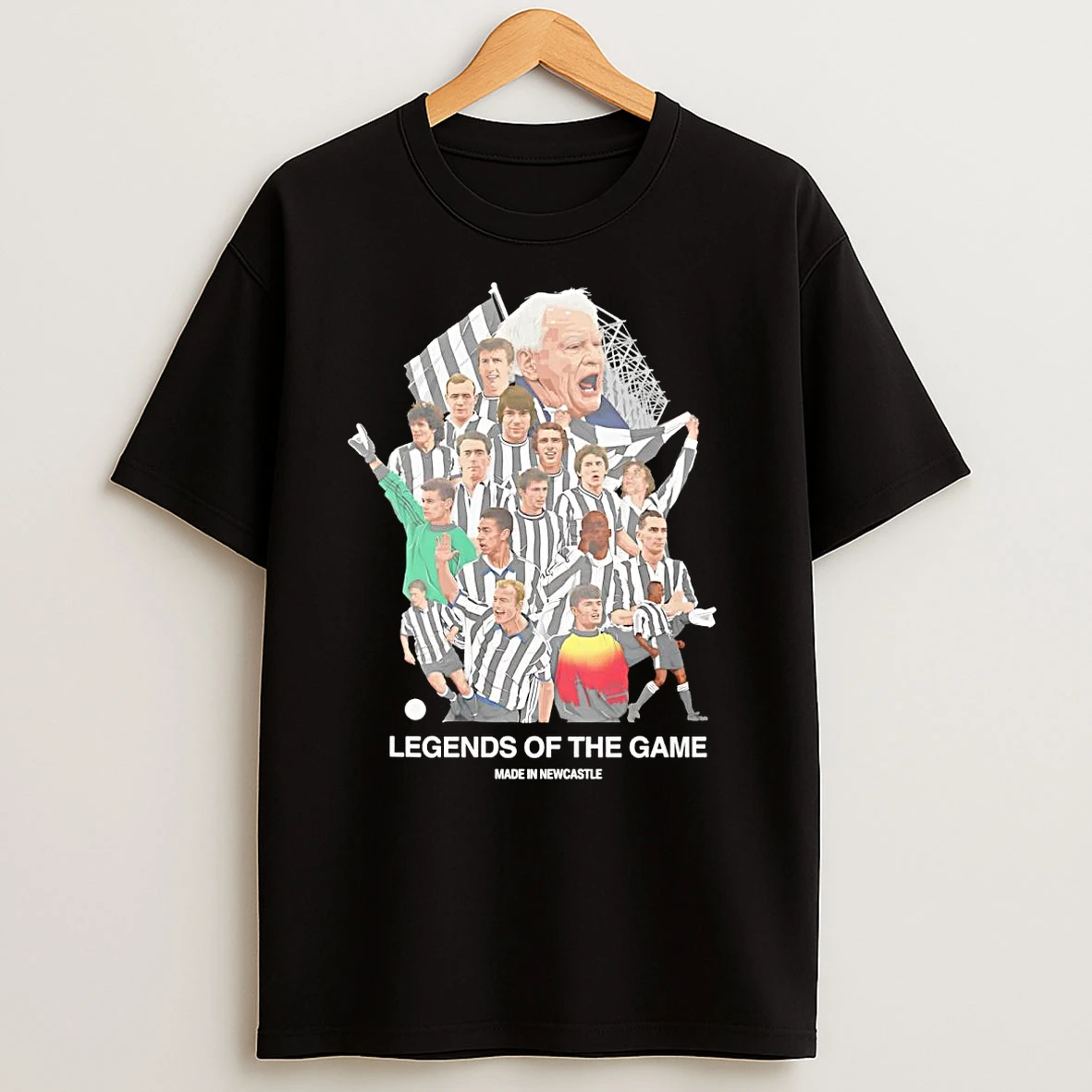 Newcastle United Legends Of The Game Players T Shirts
