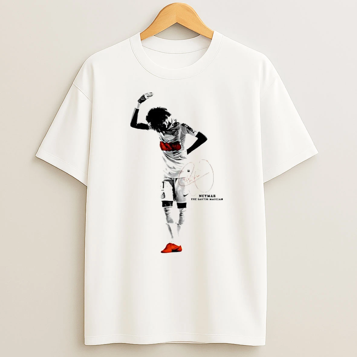 Neymar Graphic Signature The Santos Magician Shirts