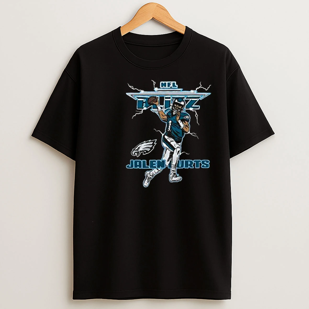 Nfl Blitz Philadelphia Eagles Jason Kelce 2025 Circle Black T Shirts