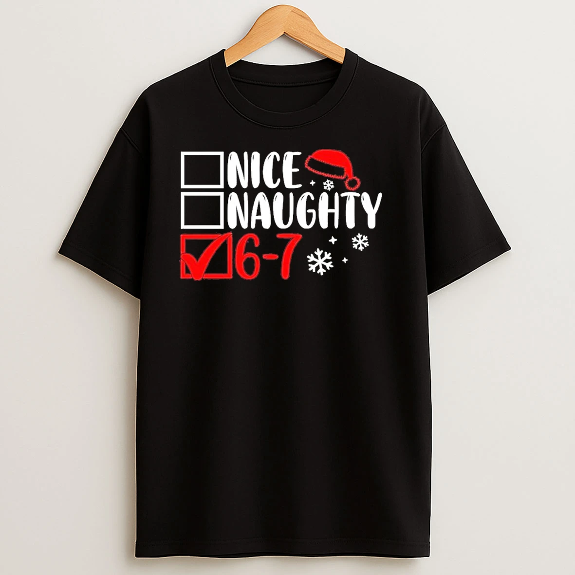 Nice Naughty 67 Funny Christmas T Shirts