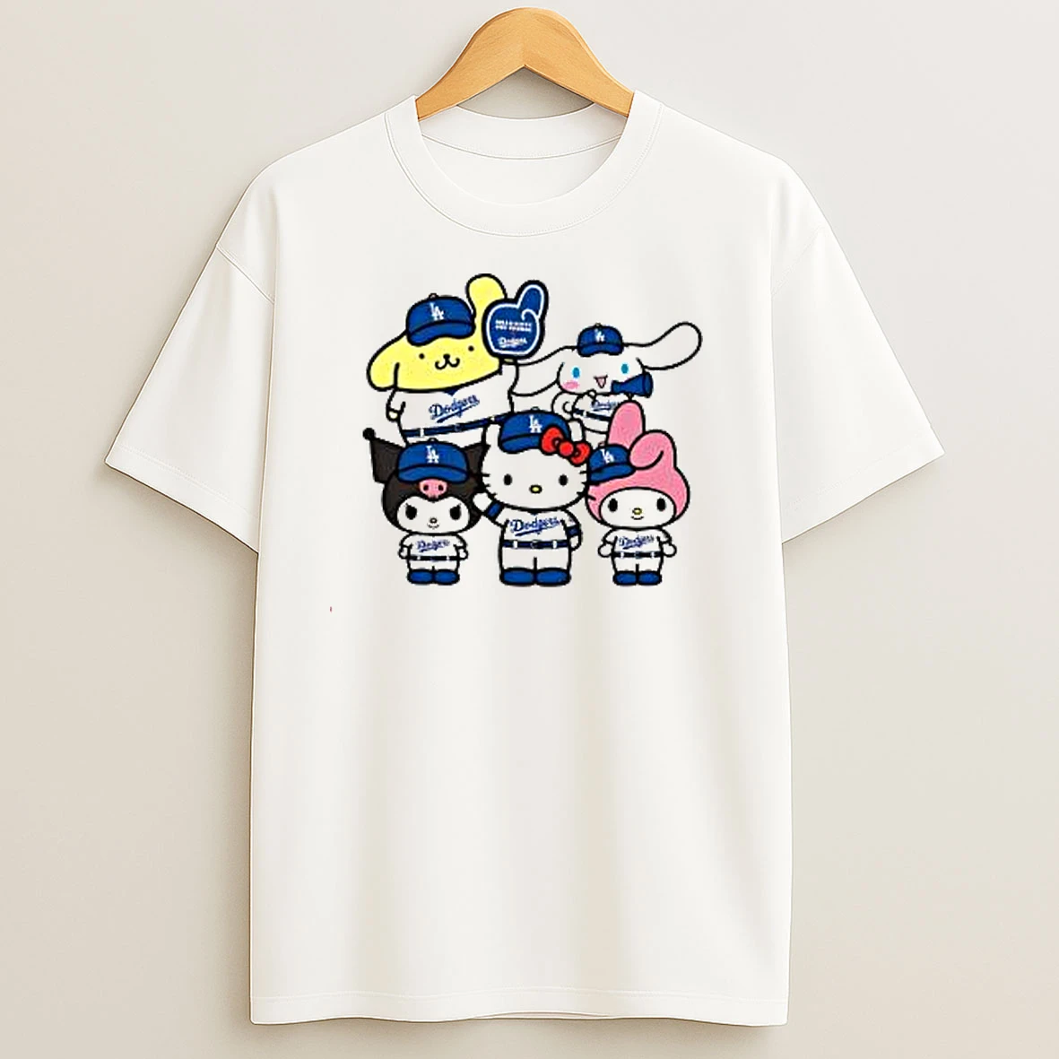 Nice Sanrio Hello Kitty X Dodgers World Series Champion 2025 T Shirts