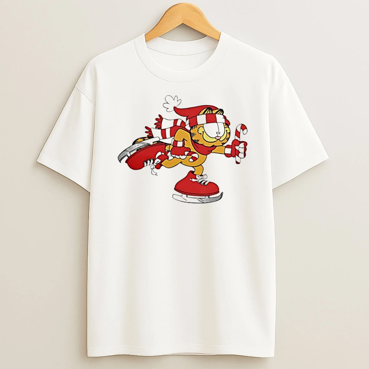 Nice The Fat Cat Santa Skating Shirts