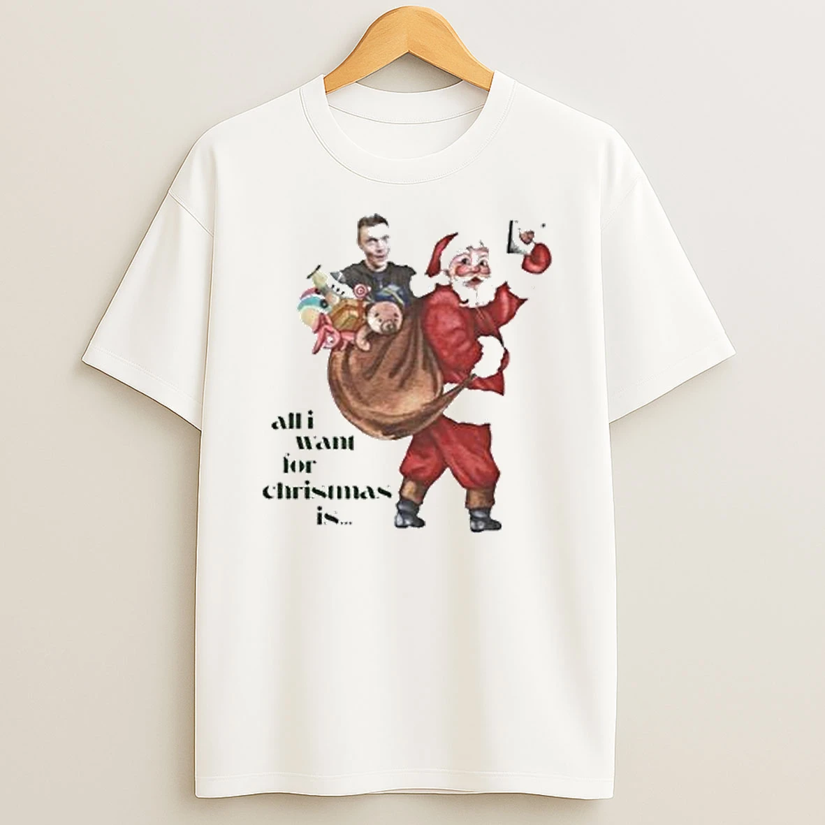 Nick Carter All I Want For Christmas Graphic Shirts
