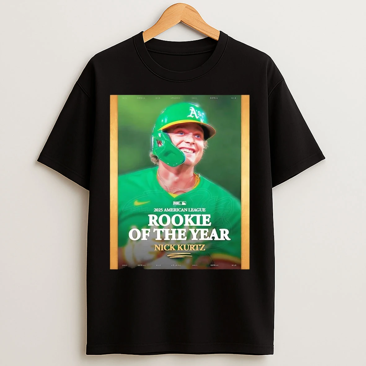 Nick Kurtz 2025 Al Rookie Of The Year T Shirts
