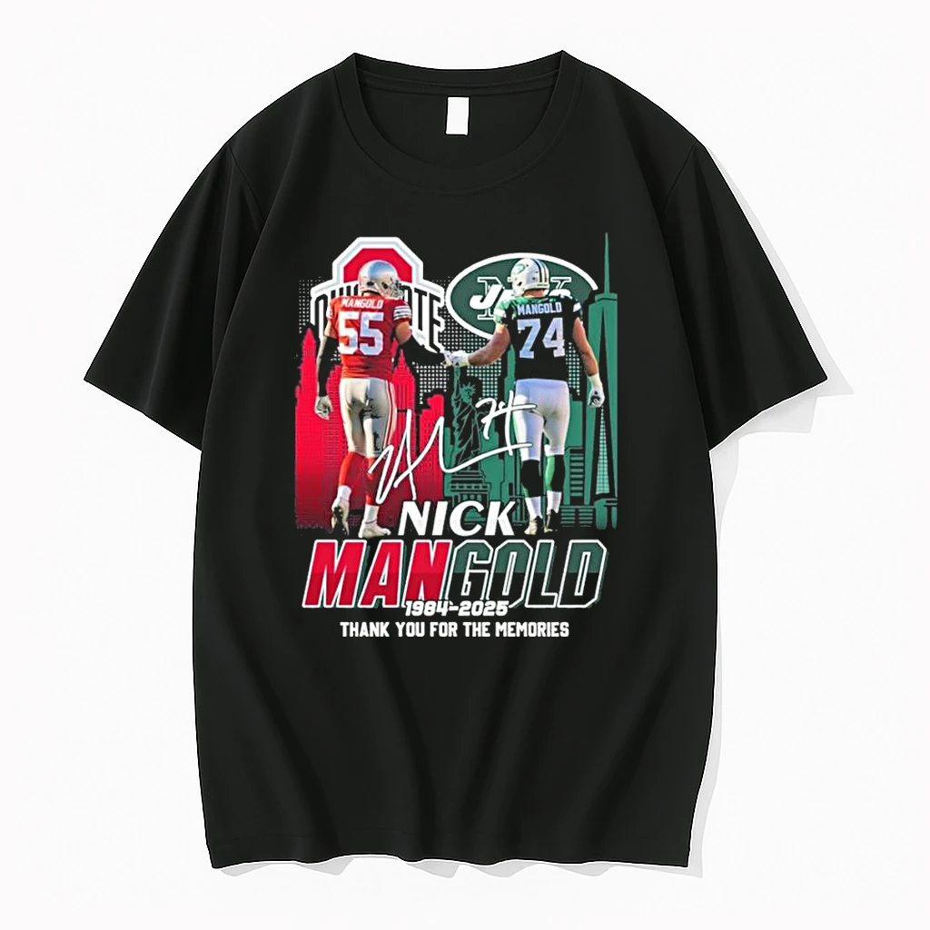 Nick Mangold Ohio State And Ny Jets 1984 2025 Thank You For The Memories Shirts
