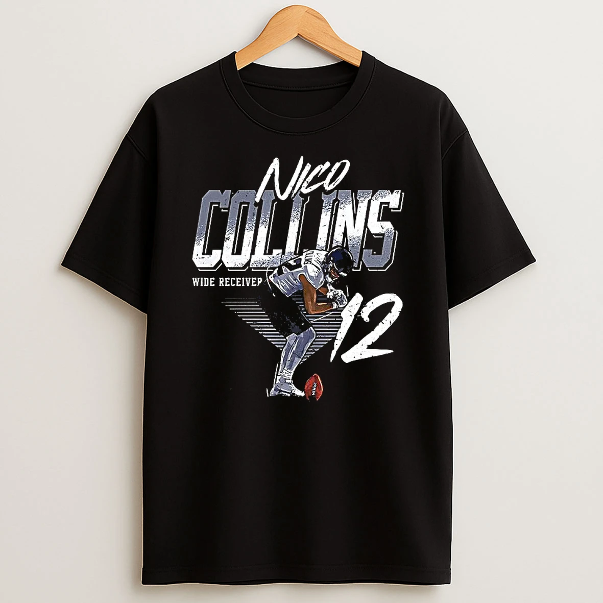 Nico Collins Houston Texas Football Number 12 Wide Receiver Shirts