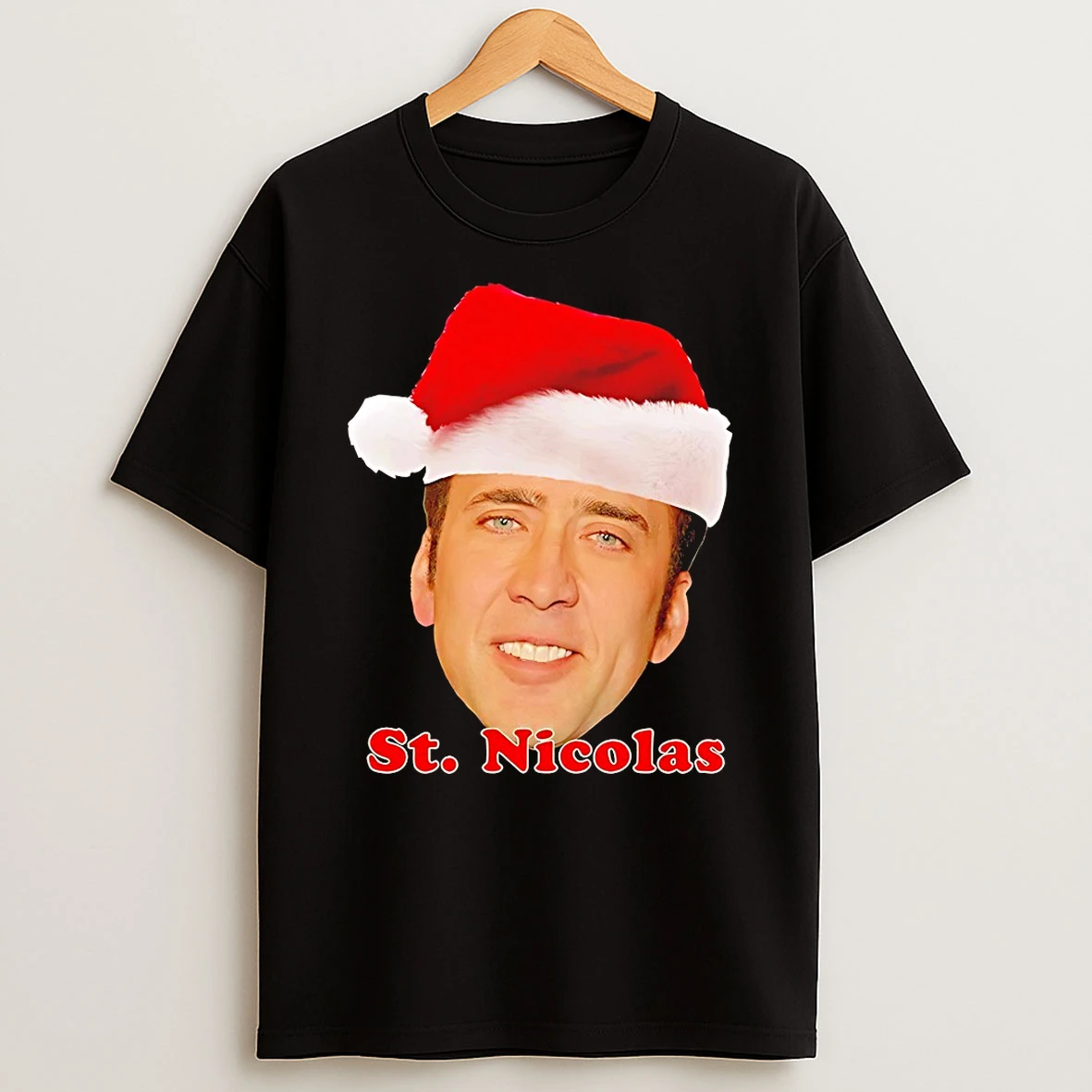 Nicolas Cage St Nicolas Christmas Shirts