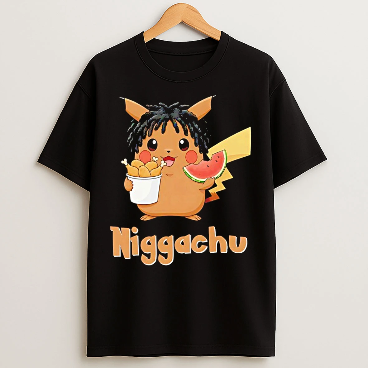 Niggachu Pikachu Pokemon T Shirts