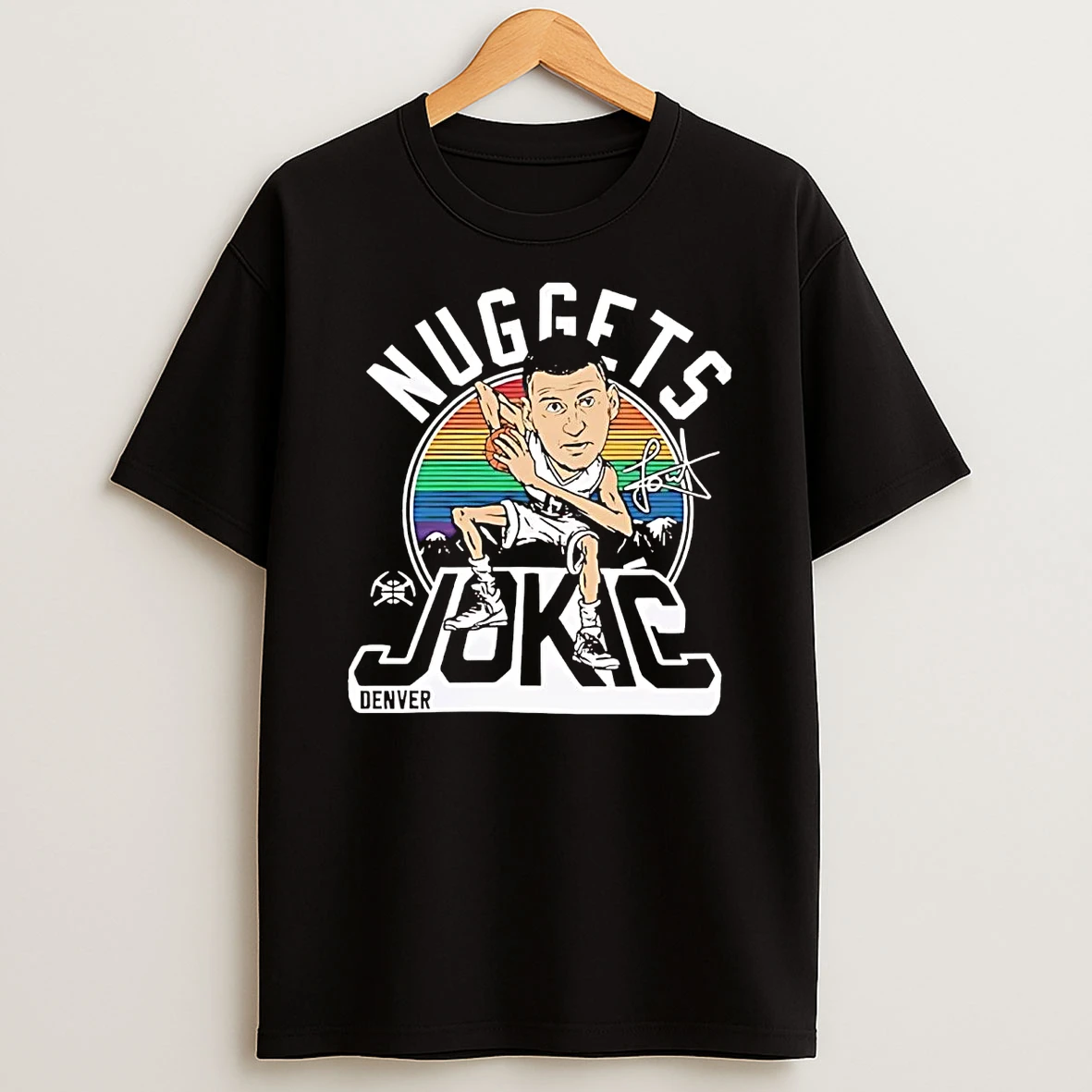 Nikola Jokic Caricature Vintage Denver Nuggets Shirts