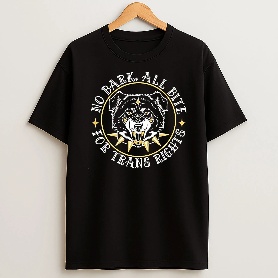 No Bark All Bite For Trans Rights Fierce Dog Shirts