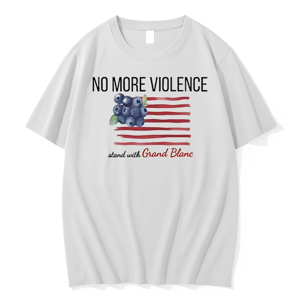 No More Violence Stand With Grand Blanc Michigan Shirts