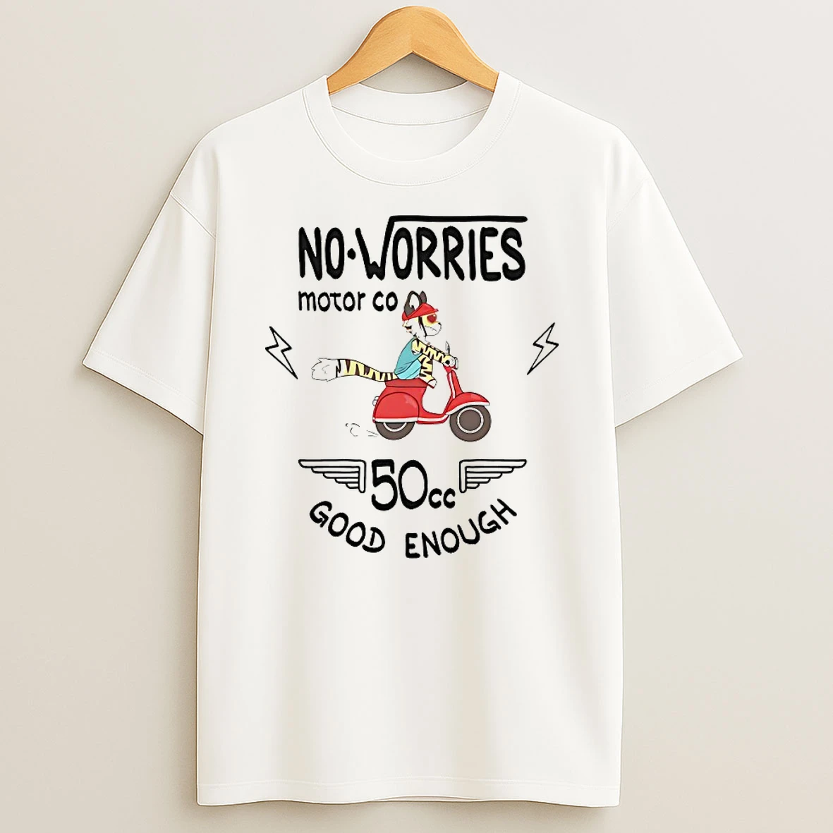 No Worries Motor Co 50 Cc Good Enough Shirts