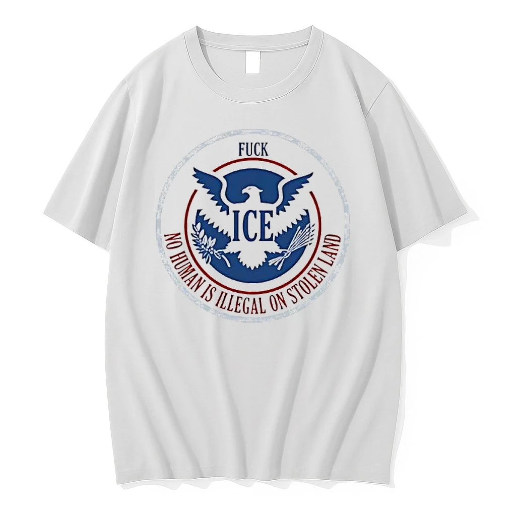 No Human Is Illegal On Stolen Land Fck Ice Shirts