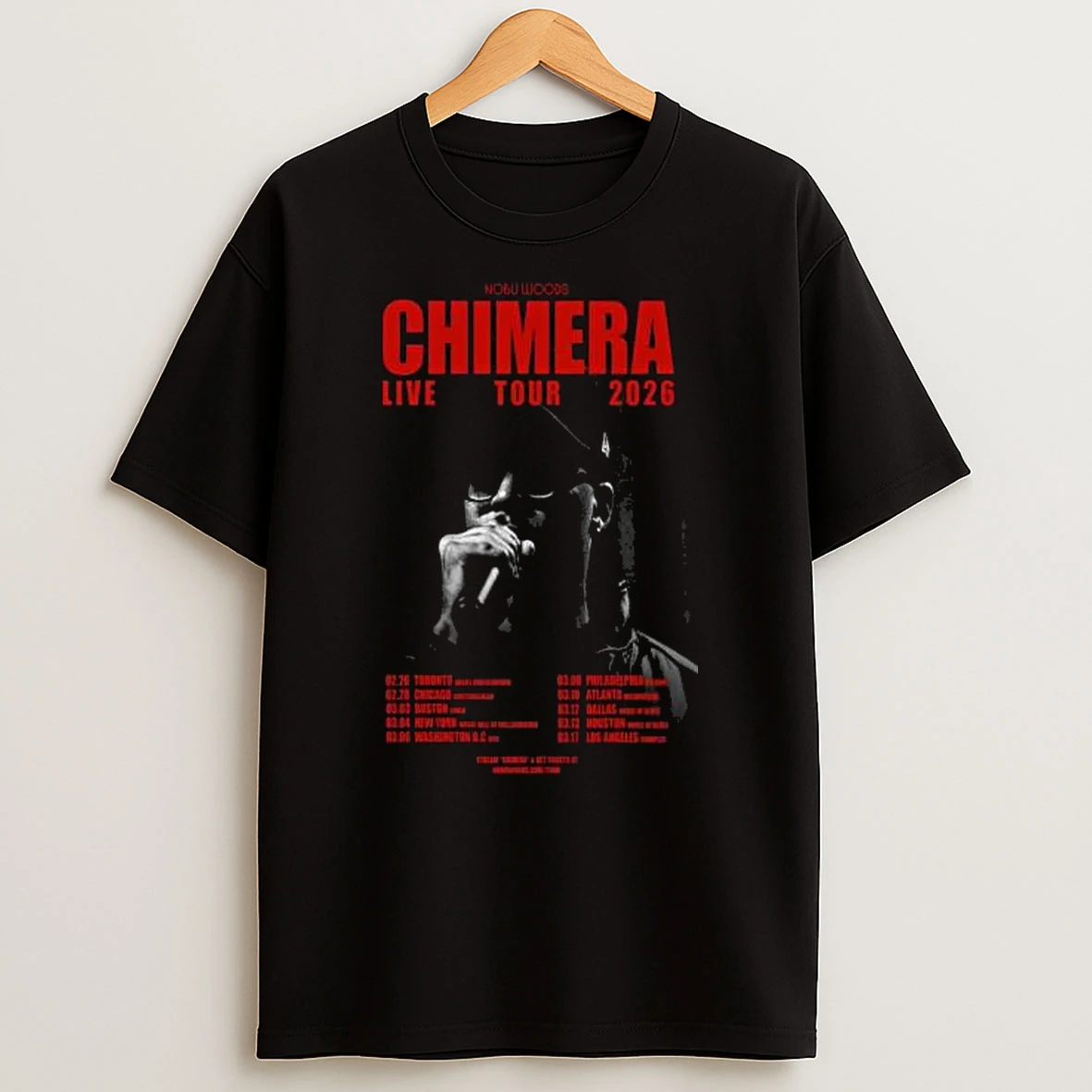 Nobu Woods Chimera Live Tour 2026 Shirts