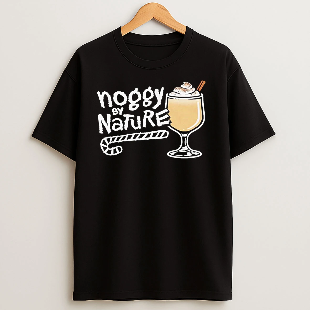 Noggy By Nature Ice Cream Drink Candy Cane T Shirts