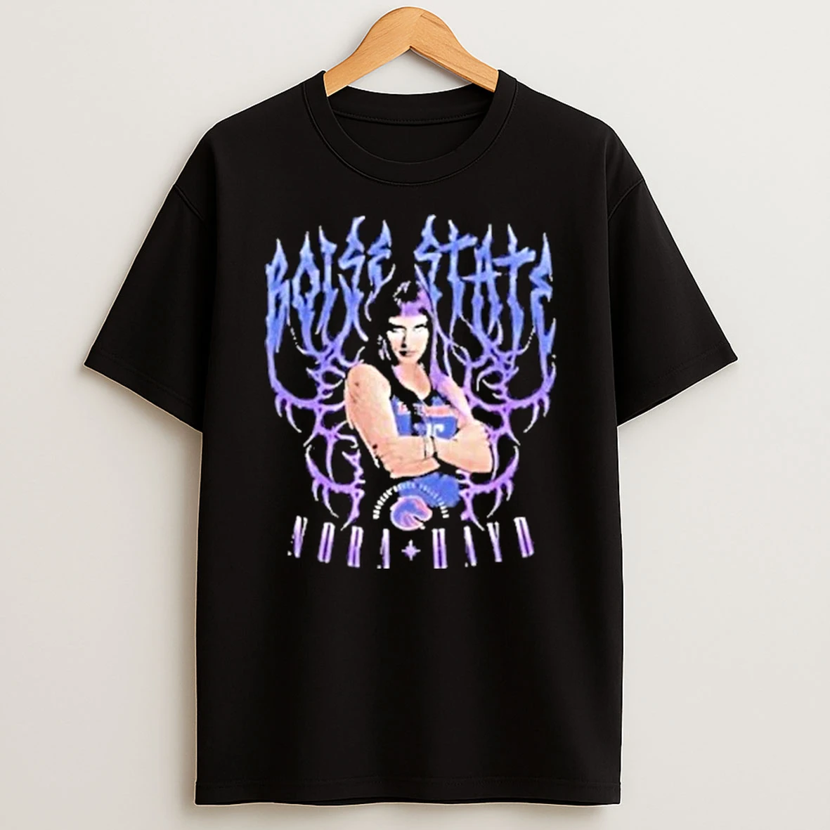 Nora Hayd Elevated Streetwear Horror Metal Boise State Broncos Volleyball Shirts