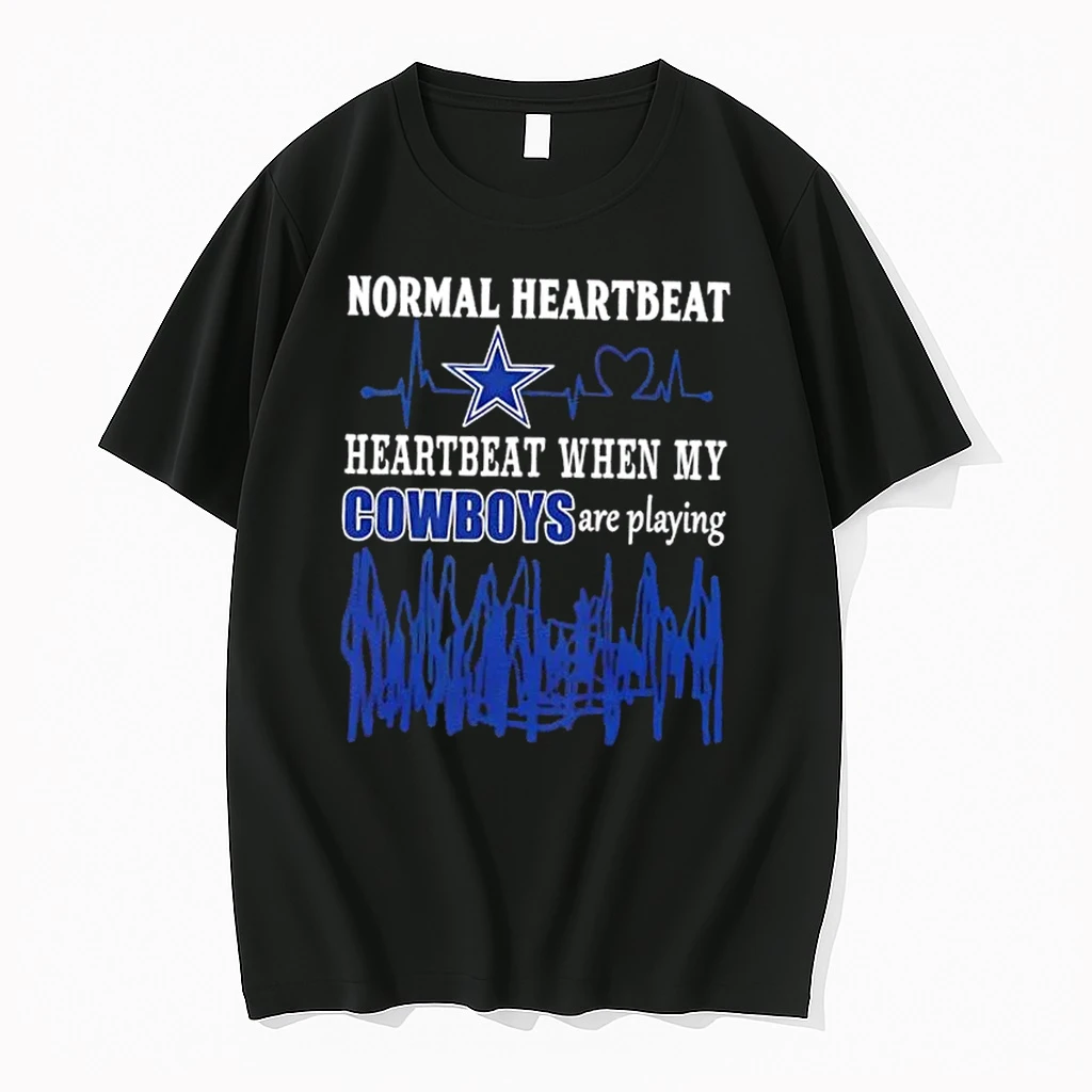 Normal Heartbeat Heartbeat When My Dallas Cowboys Are Playing Shirts