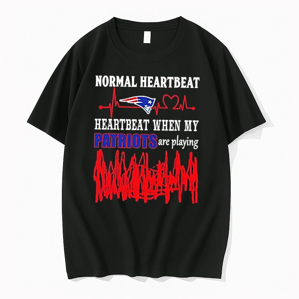 Normal Heartbeat Heartbeat When My New England Patriots Are Playing Shirts