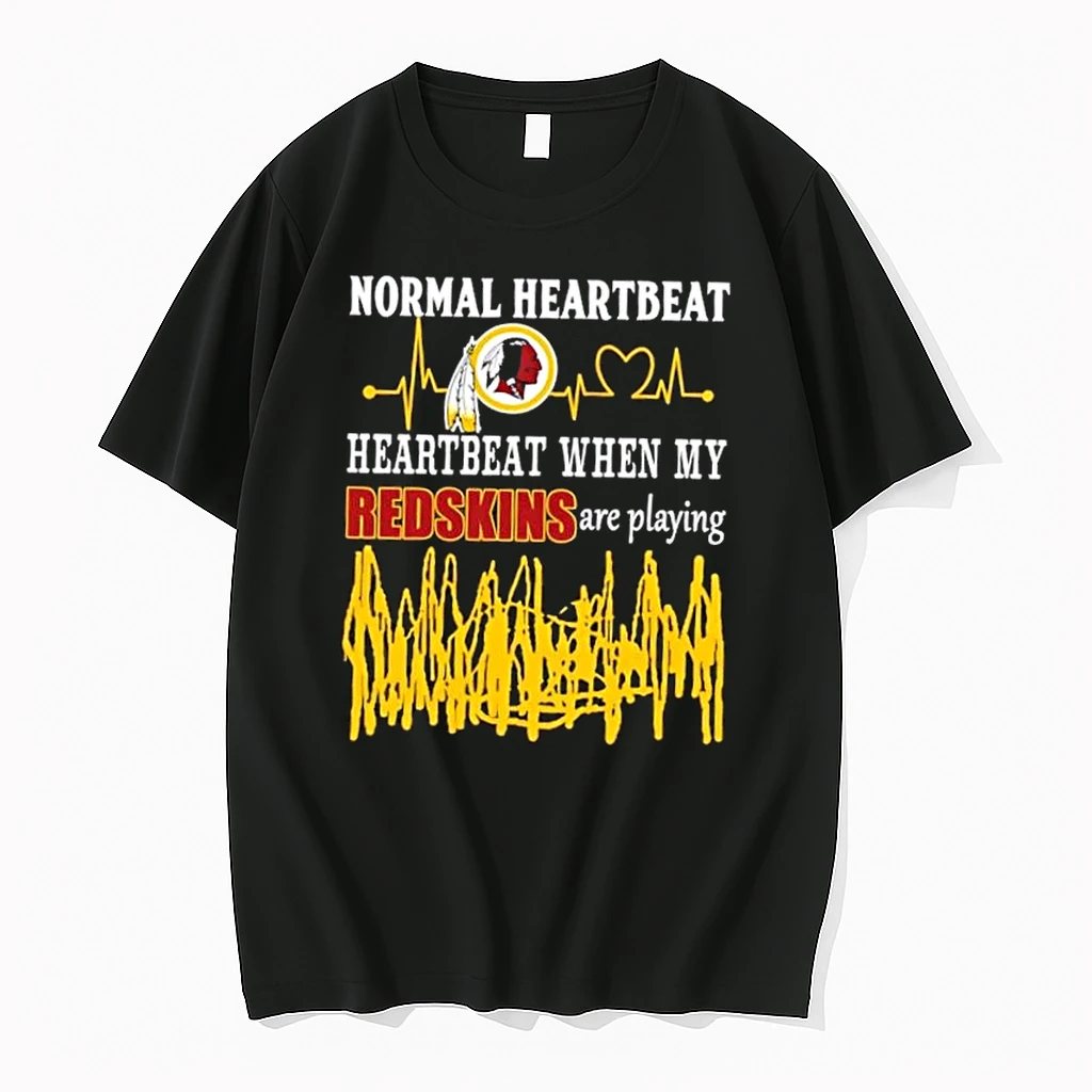 Normal Heartbeat Heartbeat When My Washington Redskins Are Playing Shirts