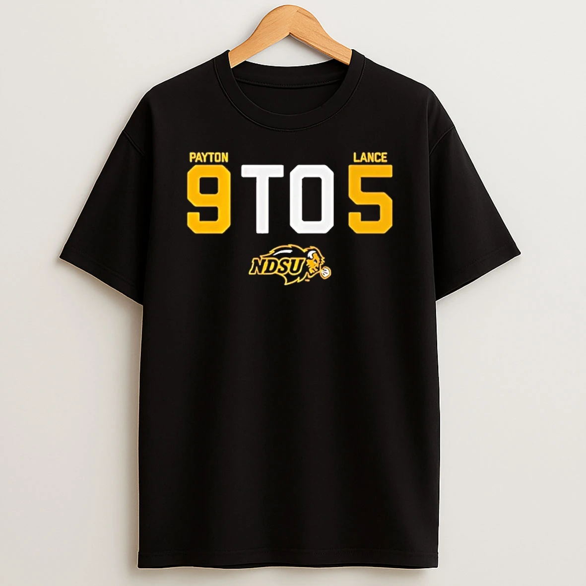 North Dakota State Bison Cole Payton And Bryce Lance 9 To 5 Shirts