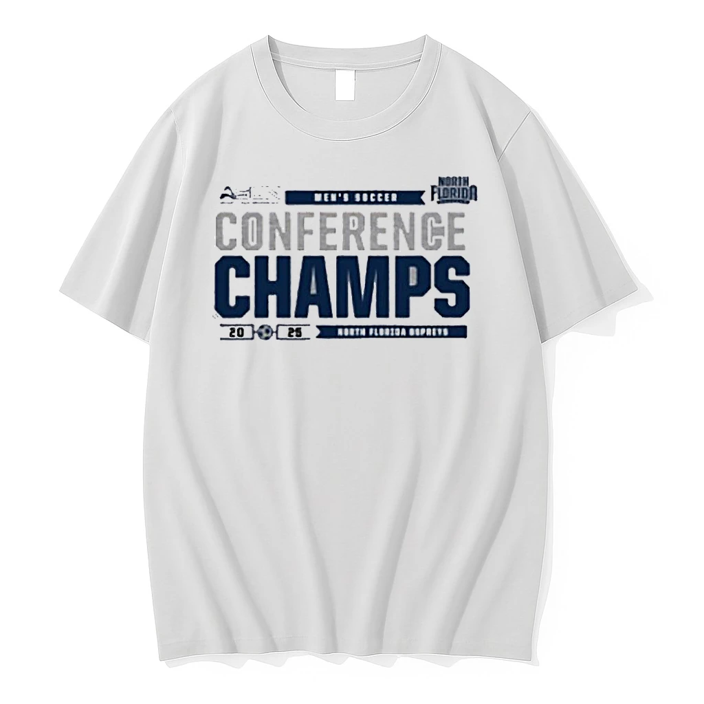 North Florida Ospreys 2025 Asun Mens Soccer Champions Shirts