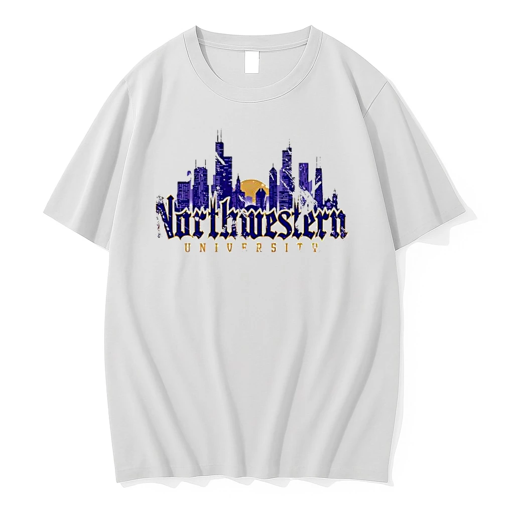 Northwestern University Gothic Chicago Skyline Shirts