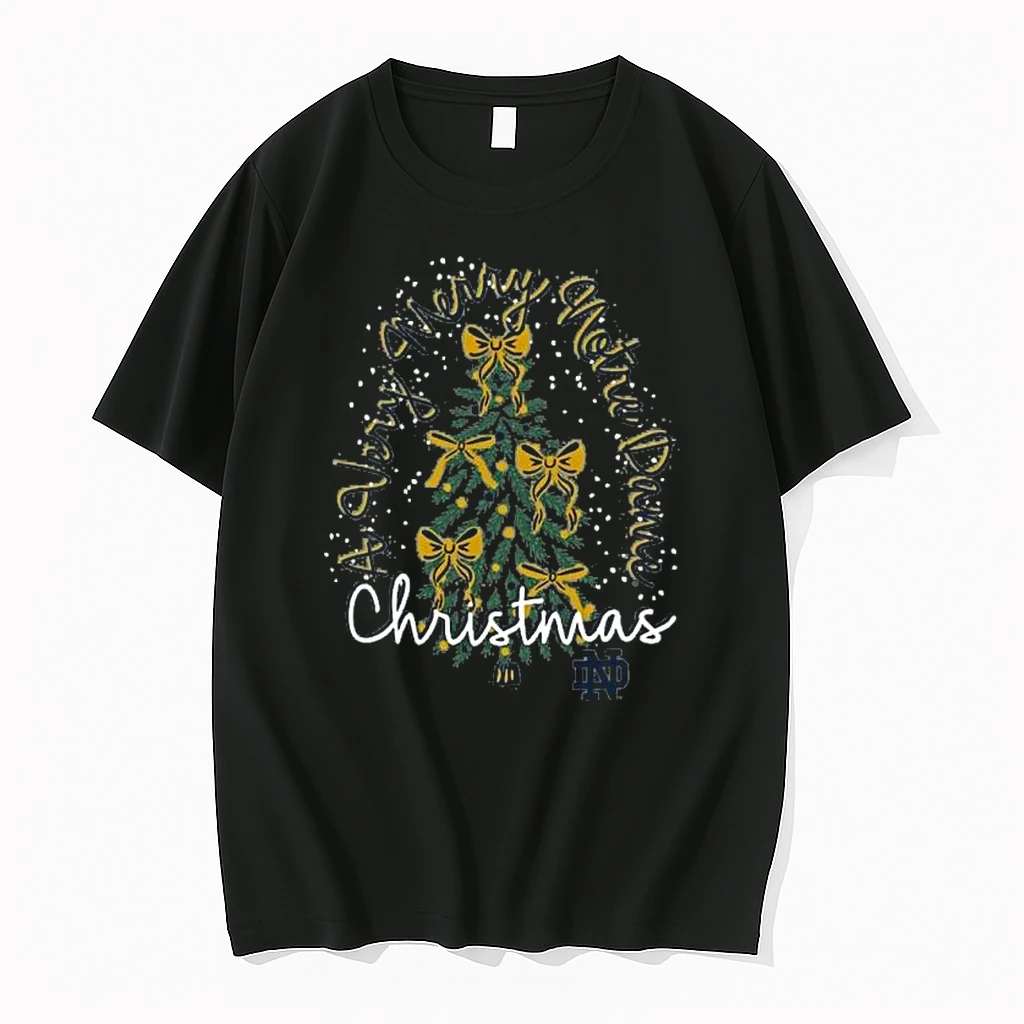 Notre Dame Fighting Irish Christmas Tree Holiday Shirts