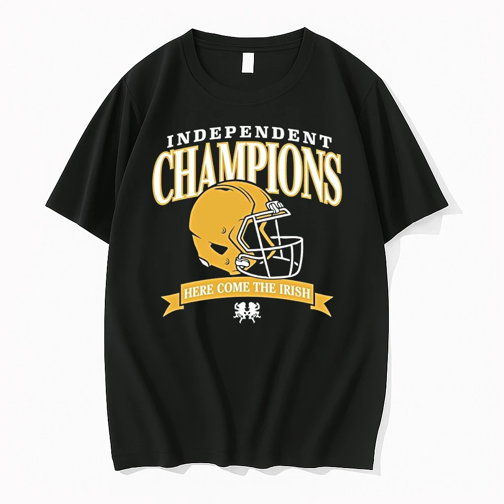 Notre Dame Fighting Irish Independent Champions Here Come The Irish Shirts