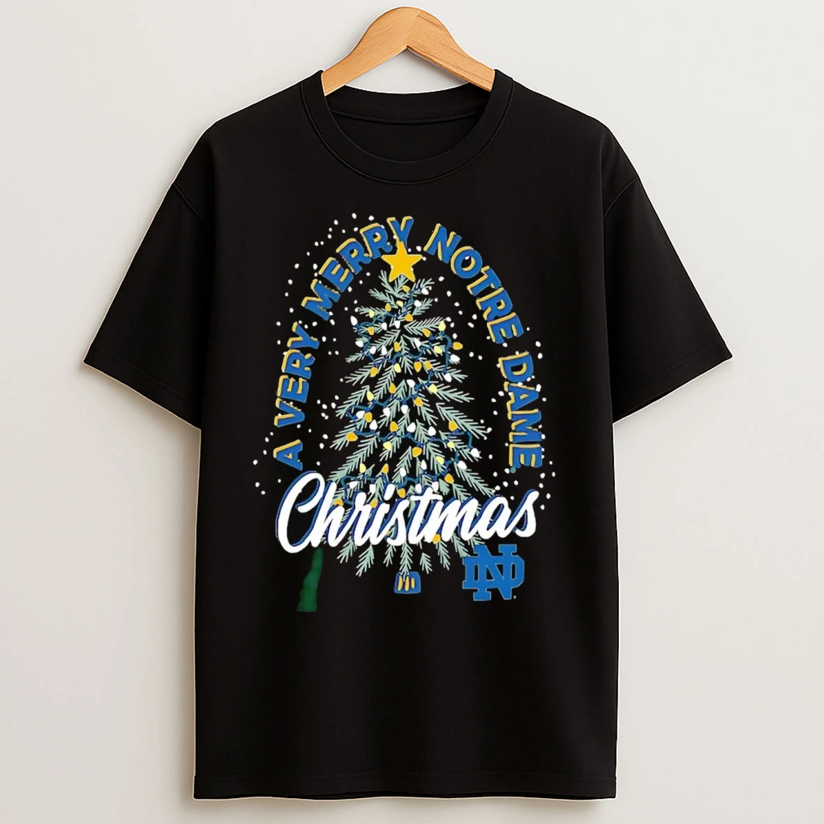 Notre Dame Fighting Irish A Very Merry Notre Dame Christmas T Shirts