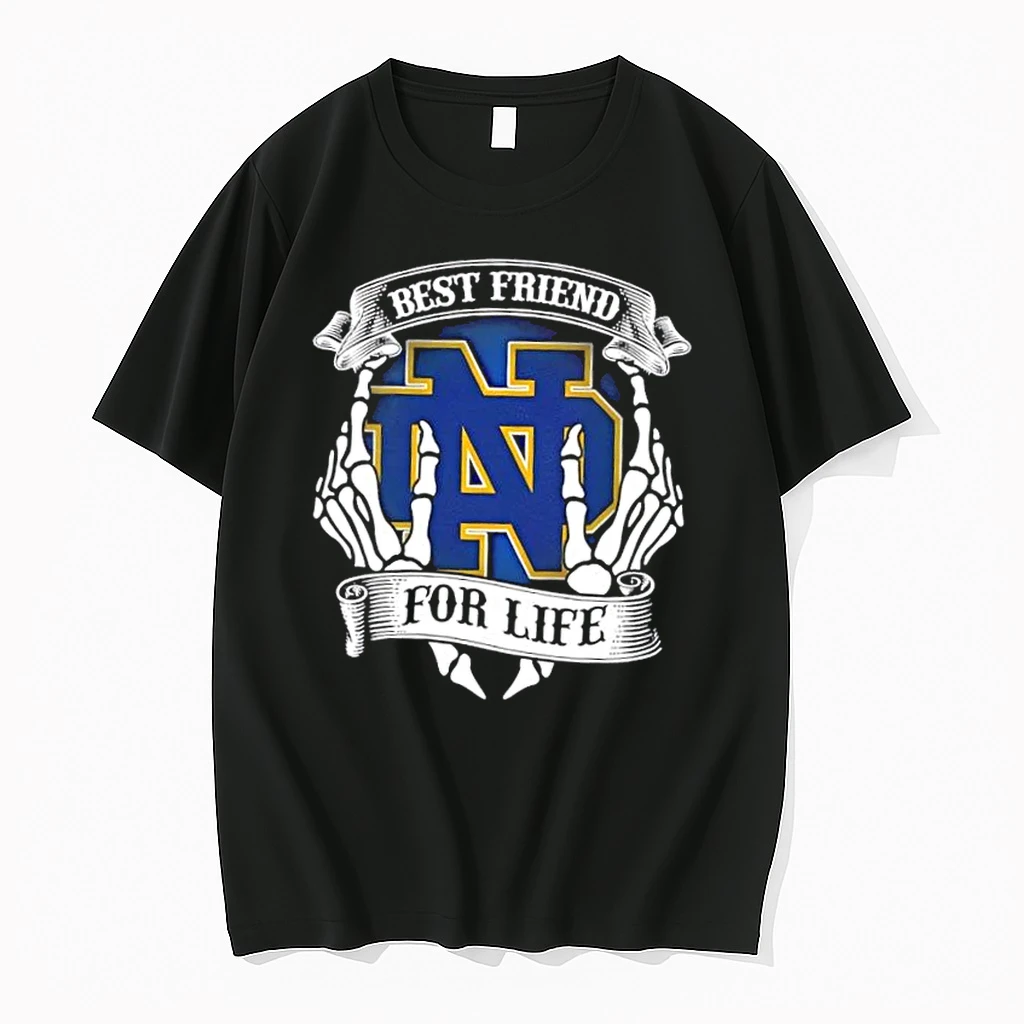 Notre Dame Fighting Irish Best Friend For Life Hands Bones Shirts
