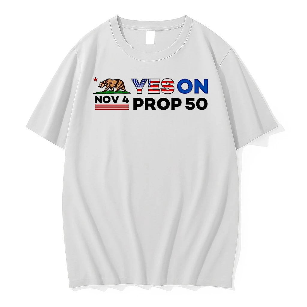 Nov 4 Yes On Prop 50 Bear With American Flag Shirts