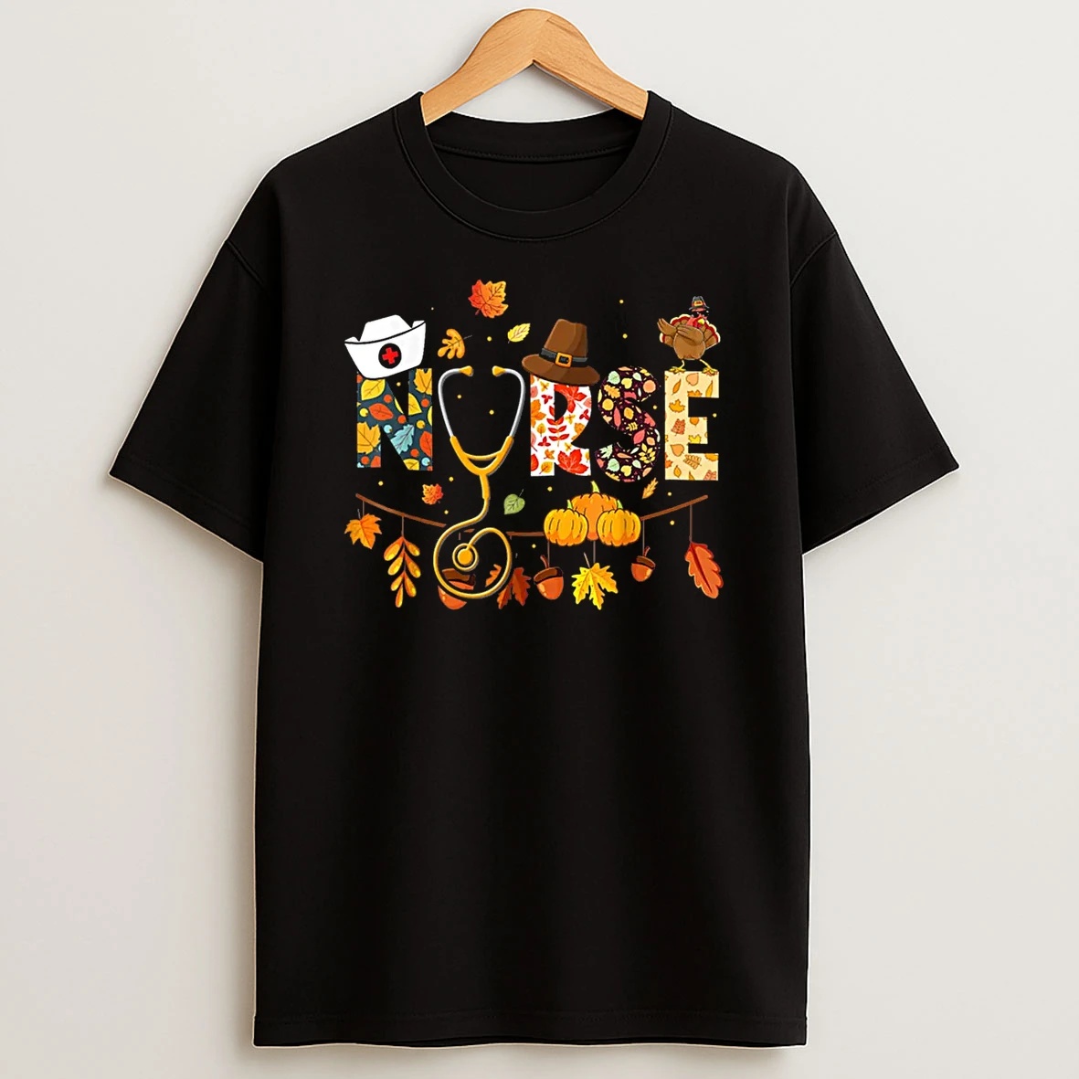 Nurse Thanksgiving Health Worker Nursing Fall Turkey Shirts