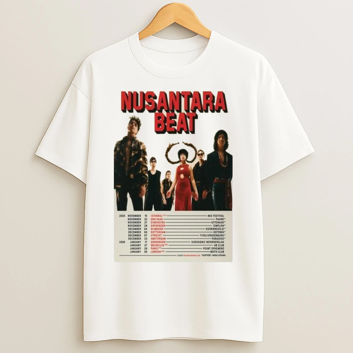 Nusantara Beat November 2025 January 2026 Circle White T Shirts